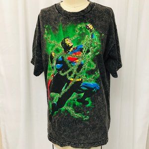 VTG Superman & Kryptonite Distressed T-Shirt